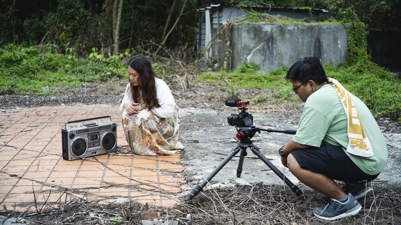 實地現場拍攝第三幕（側拍）